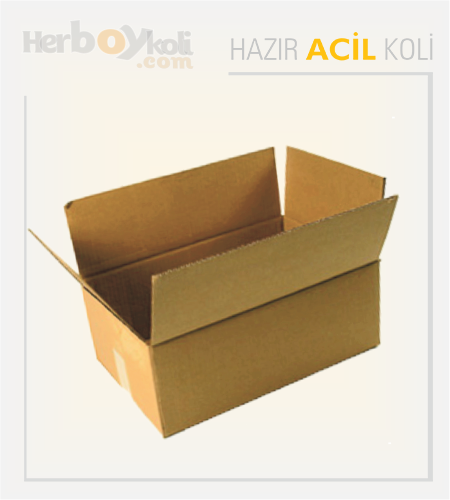 Acil Koli Üretim Firması Stoktan Acil Hazır Koli Çeşitleri - 15x15x10 Cm Çift Oluklu Acil Koli