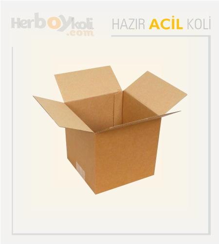 Acil Koli Üretim Firması Stoktan Acil Hazır Koli Çeşitleri - 15x15x15 Cm Çift Oluklu Acil Koli