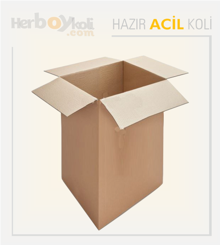 Acil Koli Üretim Firması Stoktan Acil Hazır Koli Çeşitleri - 15x15x25 Cm Çift Oluklu Acil Koli