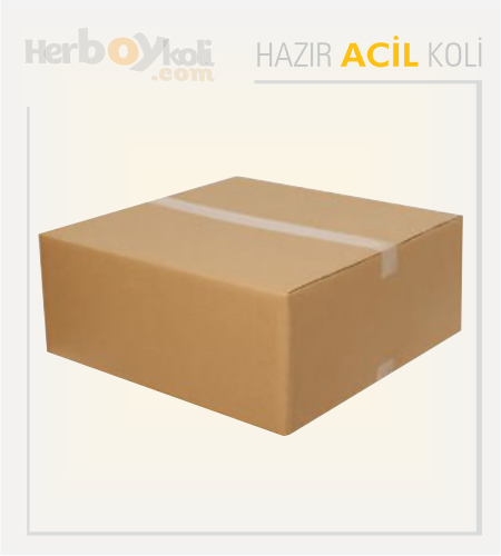 Acil Koli Üretim Firması Stoktan Acil Hazır Koli Çeşitleri - 30x30x15 Cm Çift Oluklu Acil Koli
