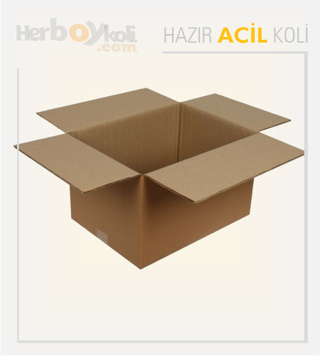 Acil Koli Üretim Firması Stoktan Acil Hazır Koli Çeşitleri - 40x30x25 Cm Çift Oluklu Acil Koli