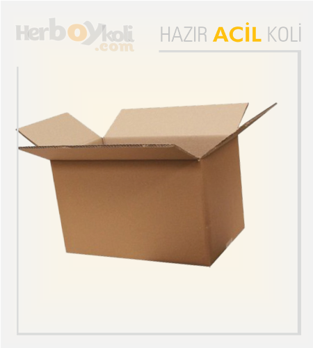 Acil Koli Üretim Firması Stoktan Acil Hazır Koli Çeşitleri - 44x32x30 Cm Çift Oluklu Acil A-3 Kolisi