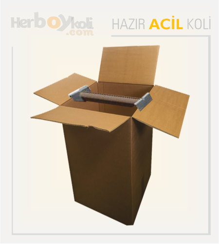 Acil Koli Üretim Firması Stoktan Acil Hazır Koli Çeşitleri - 55x55x87 Cm Acil Askılı Elbise Kolisi