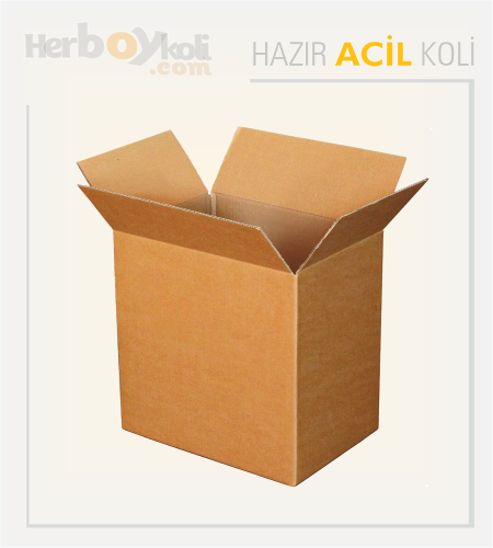 Acil Koli Üretim Firması Stoktan Acil Hazır Koli Çeşitleri - 60x40x40 Cm Acil Orta Kalite Koli